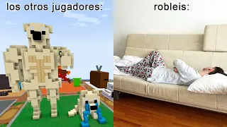 Robleis se queda dormido en un torneo de Minecraft jaja