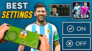 Secret Settings you should Try in Dream league soccer 2024 | DLS 24 Game Changing Settings |