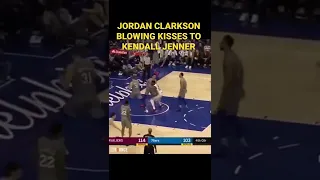 JORDAN CLARKSON BLOWING KISSES TO KENDALL JENNER🔥🔥✅✅subscribe now