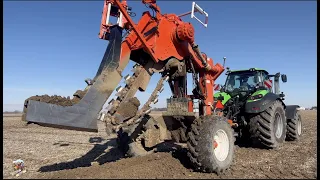 Trenching In Field Drainage Tile near Elwood Indiana