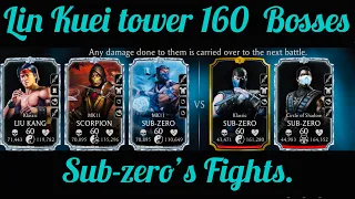 Lin Kuei Tower 160 Bosses Klassic Sub-zero & (CoS)Sub-zero Fight Mortal Kombat Mobile Account