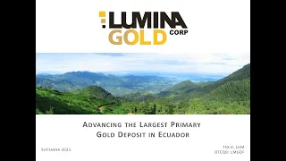 Lumina Gold Corp. (OTCQB: LMGDF | TSXV: LUM): Virtual Investor Conferences