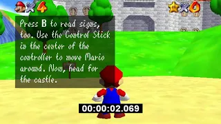 Super Mario 64 - 120 Stars Speedrun (0 A Presses) in 9 Seconds (NO TAS) (WORLD RECORD)