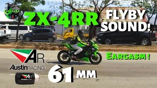ZX-4RR + AUSTIN RACING EXHAUST 61MM | FLYBY | CEBU, PHILIPPINES