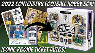 ROOKIE TICKET AUTOS! 2022 Panini Contenders Football Hobby Box Review!