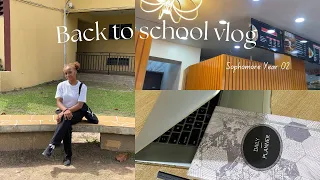 A very intentional back to school vlog | Skincare, storytime + studying || Uni Living!