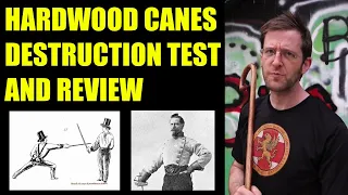 Hard wood canes destruction test sparring and review - cornel meets Makhila meets Hickory