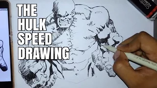 the HULK speed drawing