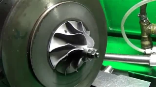 Проверка картриджа турбины на стенде