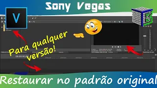 How to restore Sony Vegas to original default without having to uninstall