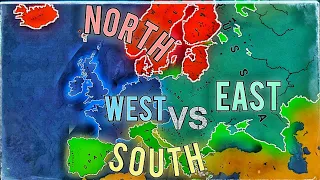 EUROPE: NORTH VS WEST VS EAST VS SOUTH (Age of Civilizations 2)