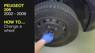 How to Change a wheel on a Peugeot 206 2002 to 2009