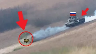 Russian BMP-3 Ran Over a German Anti-Tank mine near Avdiivka!