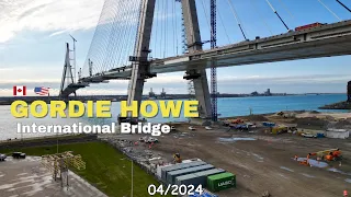 Gordie Howe International Cable-stayed Bridge Project| April 2024