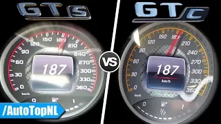 Mercedes AMG GT S vs GT C ACCELERATION & POV on AUTOBAHN by AutoTopNL