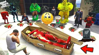 Tony Stark Died But Who Killed ? | Franklin Find 😩 | GTA 5 AVENGERS Emotional Video