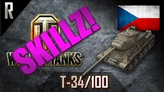 ► World of Tanks: Skillz - Learn from the best! T-34-100 [9 kills, 3987 dmg]