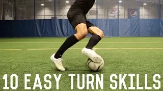 10 Easy Skills To Turn Defenders | How To Skillfully Change Direction With The Ball