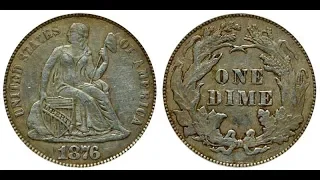 1876 P Seated Liberty Dime Type 2 Reverse find!