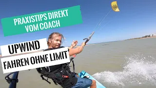 Kitesurfen lernen - Upwind Fahren ohne Limit