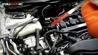 2016-2021 Honda Civic - Check and Add Engine Oil
