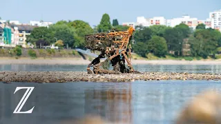 Pegelstand des Rheins stellenweise unter Nullmarke – kurzzeitiger Anstieg erwartet