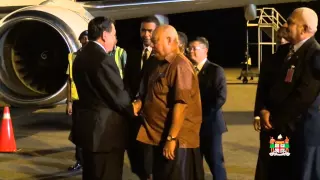 Deputy Prime Minister of the Kingdom of Thailand General Tanasak Patimapragorn arrives in Fiji.