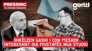 Shkëlzen Gashi i çon mesazh interesant Isa Mustafës nga studio | Pressing
