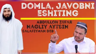 Abdulloh Zufar ][ shukurulloh domla to'xmat, g'iybatni bas qiling.