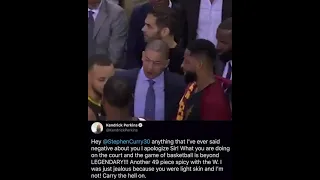 Kendrick Perkins apology to Steph after tonight’s game.