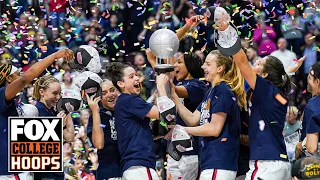 UConn women's hoops hoist the Big East Championship trophy | CBB on FOX