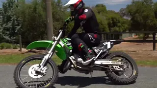 Kawasaki kx 125 | 2 stroke pinned | mx scrub