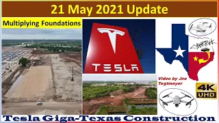 Tesla Gigafactory Texas 21 May 2021 Cyber Truck & Model Y Factory Construction Update (07:45AM)