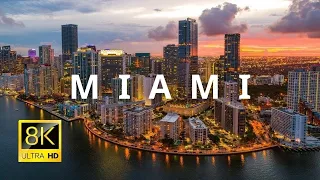 Miami, Florida, USA 🇺🇸 in 8K ULTRA HD HDR 60FPS Video by Drone