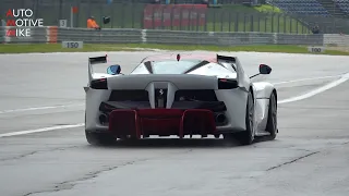 Ferrari FXX K SOUND - Start Up, Accelerations & Downshifts at Nürburgring