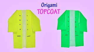 How to make a Paper Coat 🧥 Origami suit Jacket Tutorial | Origami Topcoat | Paper Jacket