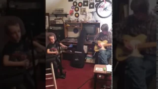 Just a little boy and his Papaw singing Johnny Cash