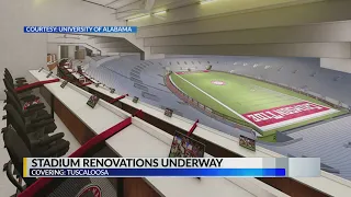 Stadium renovations underway at Bryant Denny
