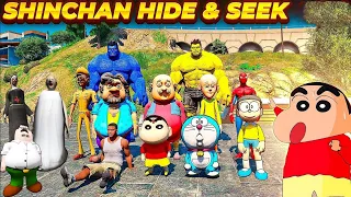 FRANKLIN and SHINCHAN playing Hide and Seek In GTA 5 Tamil | Gta 5 tamil | Gta 5