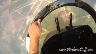 US Navy F/A-18C Hornet East Demo Team (Helmet Cam) - Thunder Over Michigan 2010