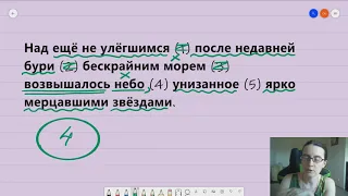 ЕГЭ Русский язык - задание 17 (02) Причастные и деепричастные обороты