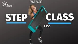 SPEEDY Fast Basic Step Class | CdornerFitness 140bpm | Step Workout #150