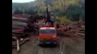 СОРТИМЕНТОВОЗ ГРУЗЯТ ЛЕСОМ timber truck logging truck