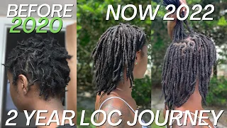 2 YEAR LOC JOURNEY VISUAL + lots of pictures and videos! 4C Hair