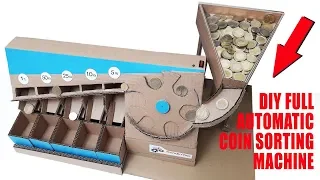 DIY Full Automatic Coin Sorting Machine V3. How To Make Coin Sorting Machine.