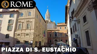 Rome guided tour ➧ Piazza di Sant'Eustachio [4K Ultra HD]