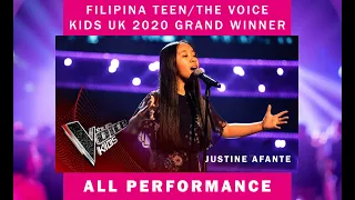 Justine sings STUNNING 'Never Enough' Blind Audition in the The Voice Kids UK 2020