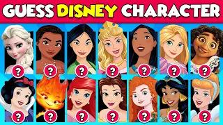 Guess The DISNEY CHARACTER NAMES |  Elsa, Moana, Mirabel, Rapunzel, Ariel