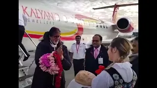 Amitabh Bachchan. Bollywood Krakow Air Port Balice. Małopolska Poland.