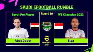 eFootball™ 2023: ABDOGABER (EGYPT) vs ELGA (INDONESIA) | Saudi eFootball Rumble - Round 16